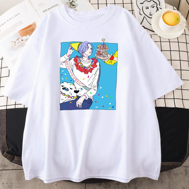 Anime Sk8 Reki Kyan Langa Hasegawa Clothing Women Loose Crewneck T -Shirt Summer Fashion Breathable Casual Loose Unisex T -Shirt