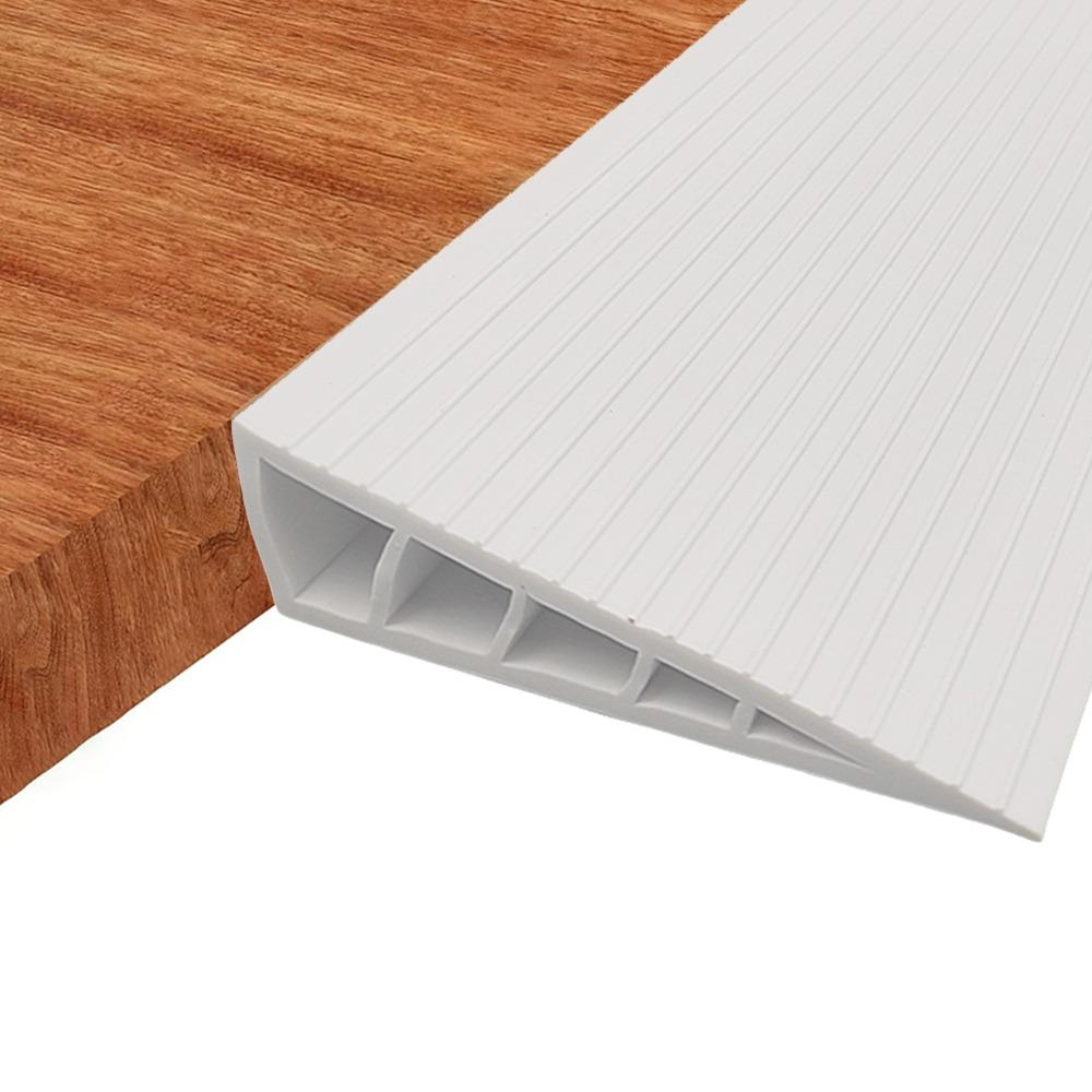 Пороговые пандусы для перехода с ковра на плитку 60 см Мягкие пандусы для инвалидных колясок Отрезаемые Водонепроницаемая напольная переходная планка Деревянный/плиточный пол