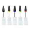 Black 5 In 1 Ceramic Nail Drill Bit For Electric Drill Machine 3/32" Shank Milling Cutter Fast Remove Acrylic Or Hard Gel