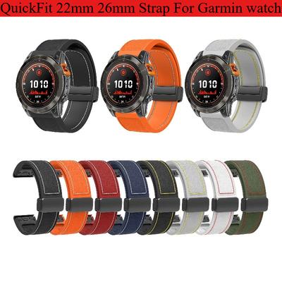 Быстросменная лента 22 мм 26 мм для Garmin Epix Gen 2 Силиконовый ремешок для Garmin Fenix 8 8X 7 7X 5Plus 6XPro Enduro 2 Браслет Ремешок для часов
