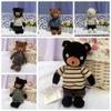 Cartoon Bear Plush Toy Fluffy Bear Stuff Doll Stuffed Toys Wearing Bear Plush Toys  Home Decor