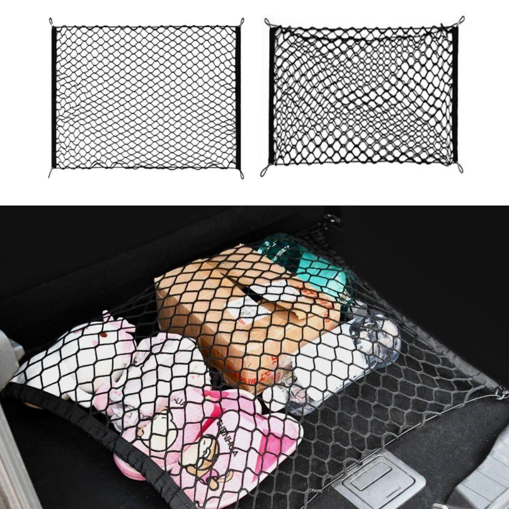 Universal Trunk Storage Net Double Layer Luggage Mesh Net Hanging type Cargo Net SUV