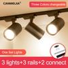Full Set 3 Colors Changeable Ceiling Lights Led Track Lights 30W COB Track Lamps Lighting Spots Lights Spotlights for Living Room