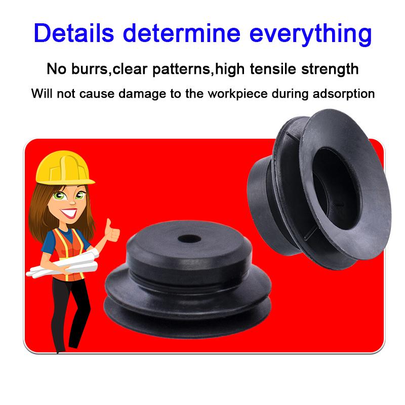 5pcs/pack PJG Series Vacuum Suction Cups PJG-20/25/30/35/40 Industrial Pneumatic Components High-Power Suction Nozzle Engine Gaskets 6