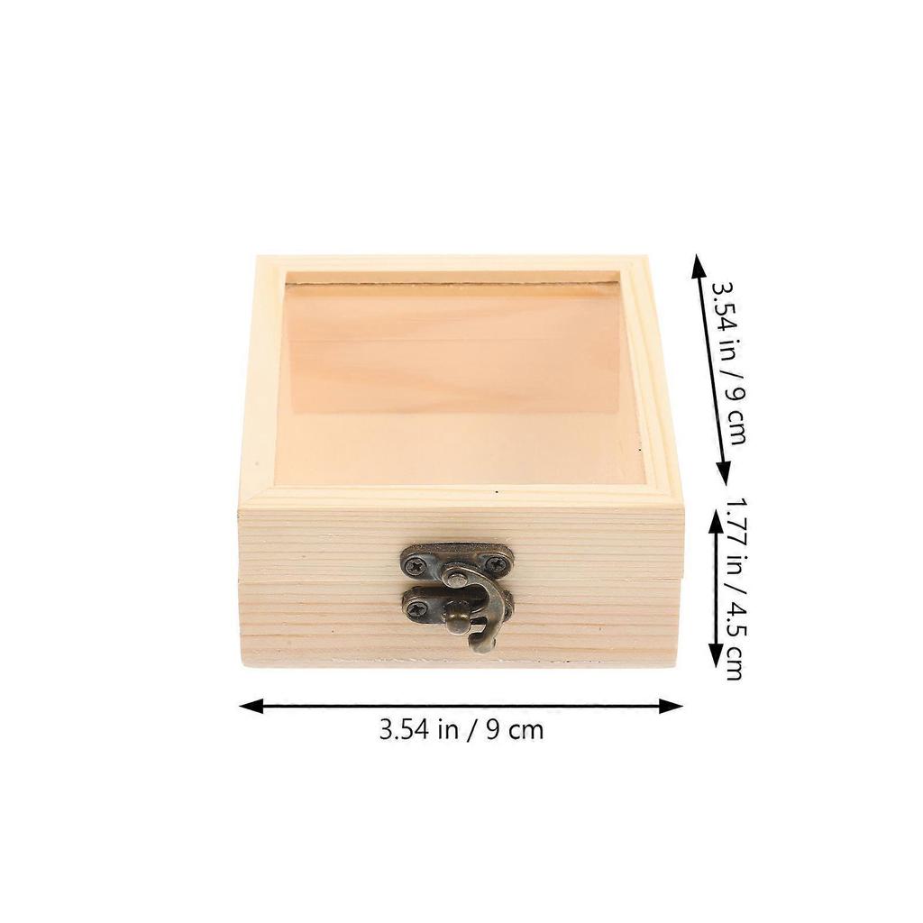 Wedding Gift Box Wood Box with Lid for Storage 8Pcs Jewelry Organizer