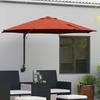 Garden Sun Umbrella Terracotta 248 x 248 x 148 cm