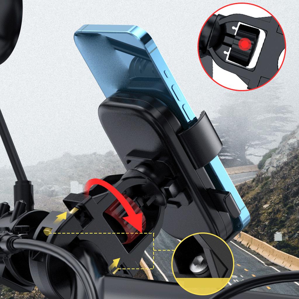 Велосипедный держатель для телефона, прочное зажимное пластиковое крепление для мобильного телефона для электровелосипеда, автомобиля, мотоцикла