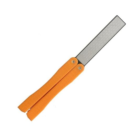 Section27 Diamond Whetstone, Handheld Knife Sharpener, Double-Sided, Foldable, with Storage Pouch, Portable Sharpener for Axes, Knives, Hatchets, and