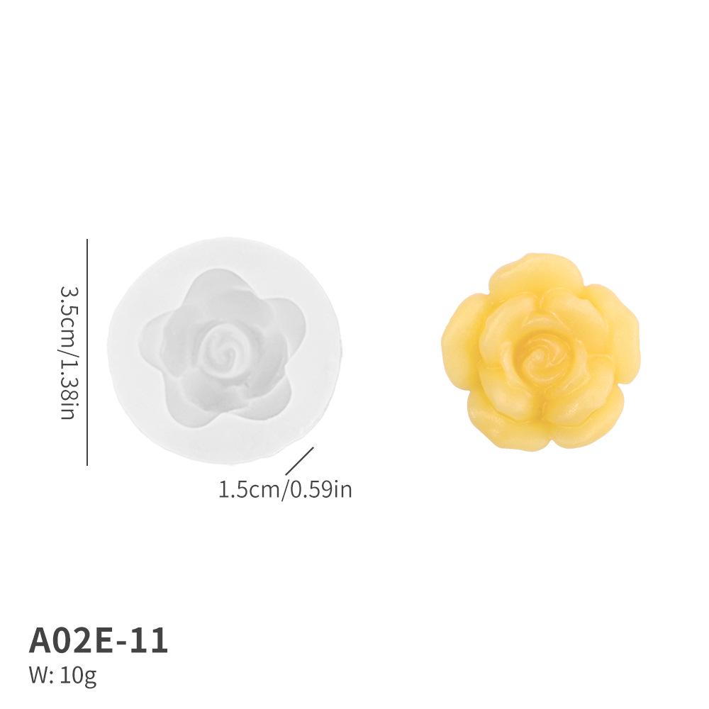 Силиконовая форма для свечи и мыла с ароматом лепестков розы 3D
