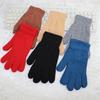 Унисекс шерстяные перчатки с флисовой подкладкой: Теплый, Эластичный, Вязаный для Осенне-Зимнего Велоспорта
