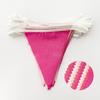 32Ft Rose Hot Pink Pennant Banner Fabric Triangle Flag Cotton Bunting Garland Kit for Wedding Birthday Baby Shower Anniversary Party Home Nursery