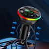 Автомобильный Bluetooth 5.0 FM-передатчик MP3-модулятор плеер Handsfree аудиоресивер с кабелем для зарядки 3 в 1 для iPhone Huawei Xiaomi