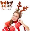 Бант Лось Олененок Рог Женский Плюшевый Ободок для Волос Рога Ободок на Голову Рождественское Украшение Рождественский Ободок