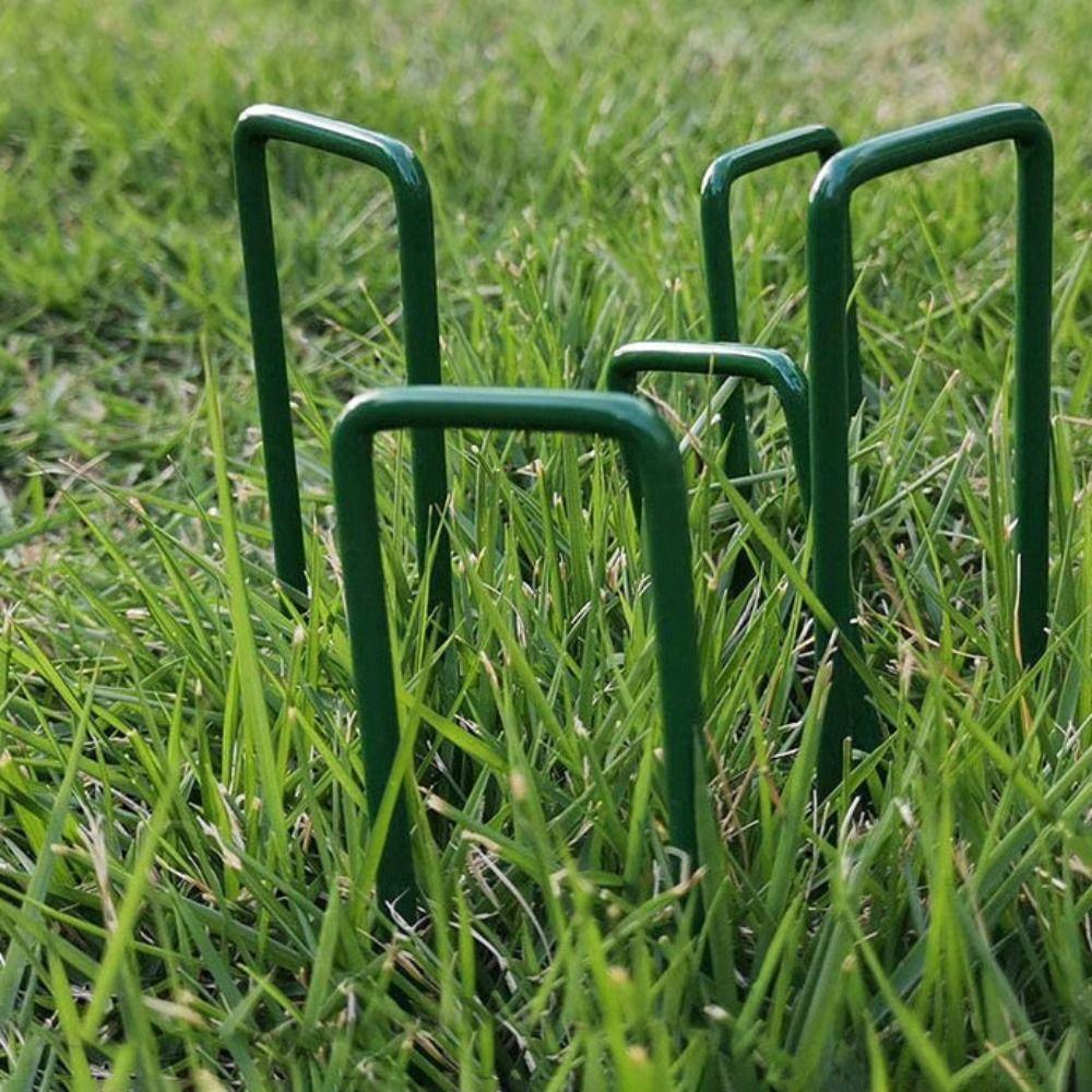 Bend-free U-shaped Garden Nail Durable and Sturdy Fence Tubing Stakes Sod Pins  Plastic Films