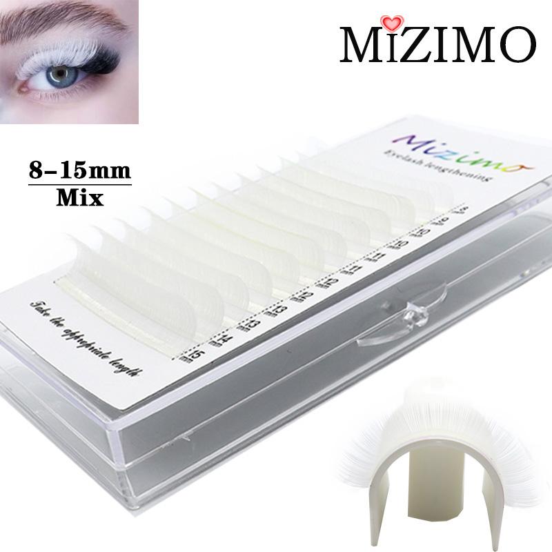 Цвет, прививка, накладные ресницы, кончик фиолетовой орхидеи 0,07 мм, C/D, смешанная длина, макияж, наращивание.