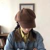 Solid Color Retro Berets Hat Duck Tongue Painter Cap Fashion Vintage Newsboy Cap  Girls