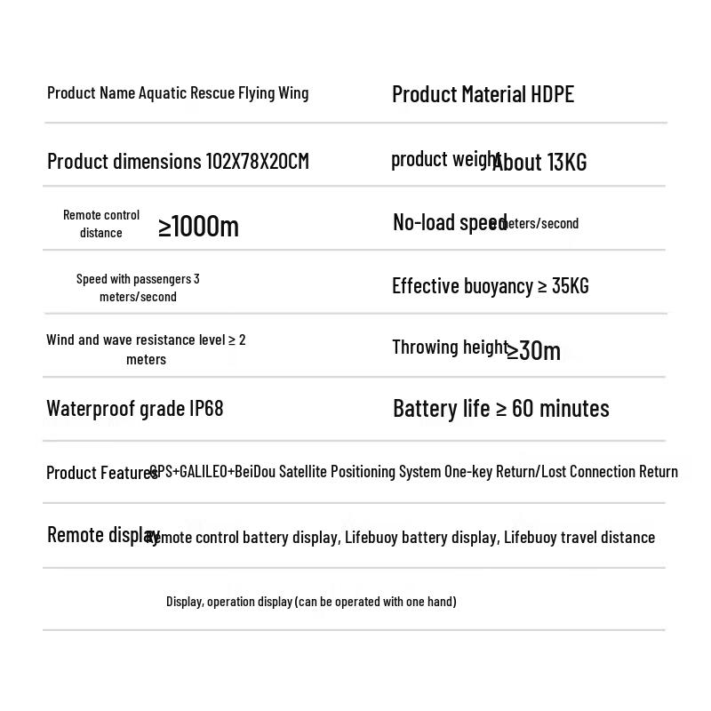 Zhouxiang Unmanned Water Rescue Drone
