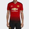 Adidas Manchester United Fan Edition Home V-Neck Short Sleeve Jersey Men Tops Red Black CG0040