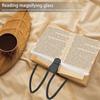 Neck Hanging Magnifier Hands-Free Magnifying Glass with Flexible Gooseneck Large Viewing Area