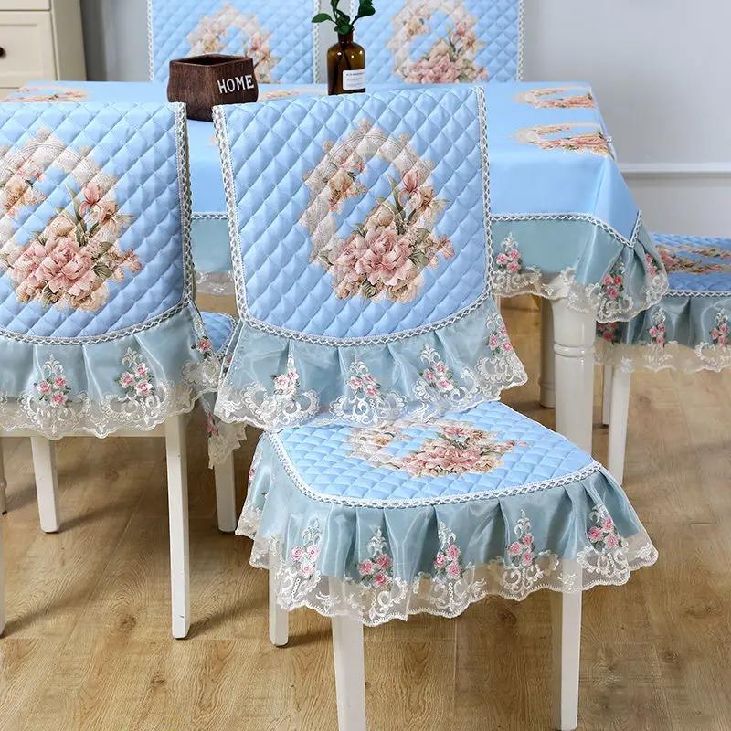 Чехлы на обеденные стулья, домашняя антигрязная подушка, европейский жаккардовый чехол на стул, подушка для домашнего стула, универсальный домашний декор