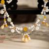 Exquisite Chinese Style Necklace Pearls Cheongsam Clavicle Chain Hanfu Necklaces  Song Dynasty
