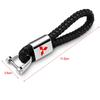 Metal Car Key Chain Key Ring Key Lanyard Car Emblem For Mitsubishi ASX Lancer Pajero Outlander L200 EVO Lancer EX Sticker Label