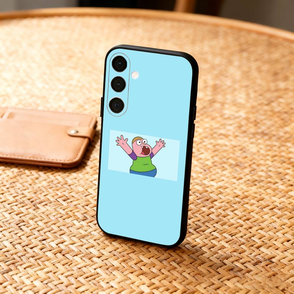 S-Sassy cartoon C-Clarences Phone Case For Samsung A73,72,71,A52,51,40,41,A22,A32,31,A13, Soft Black Shell