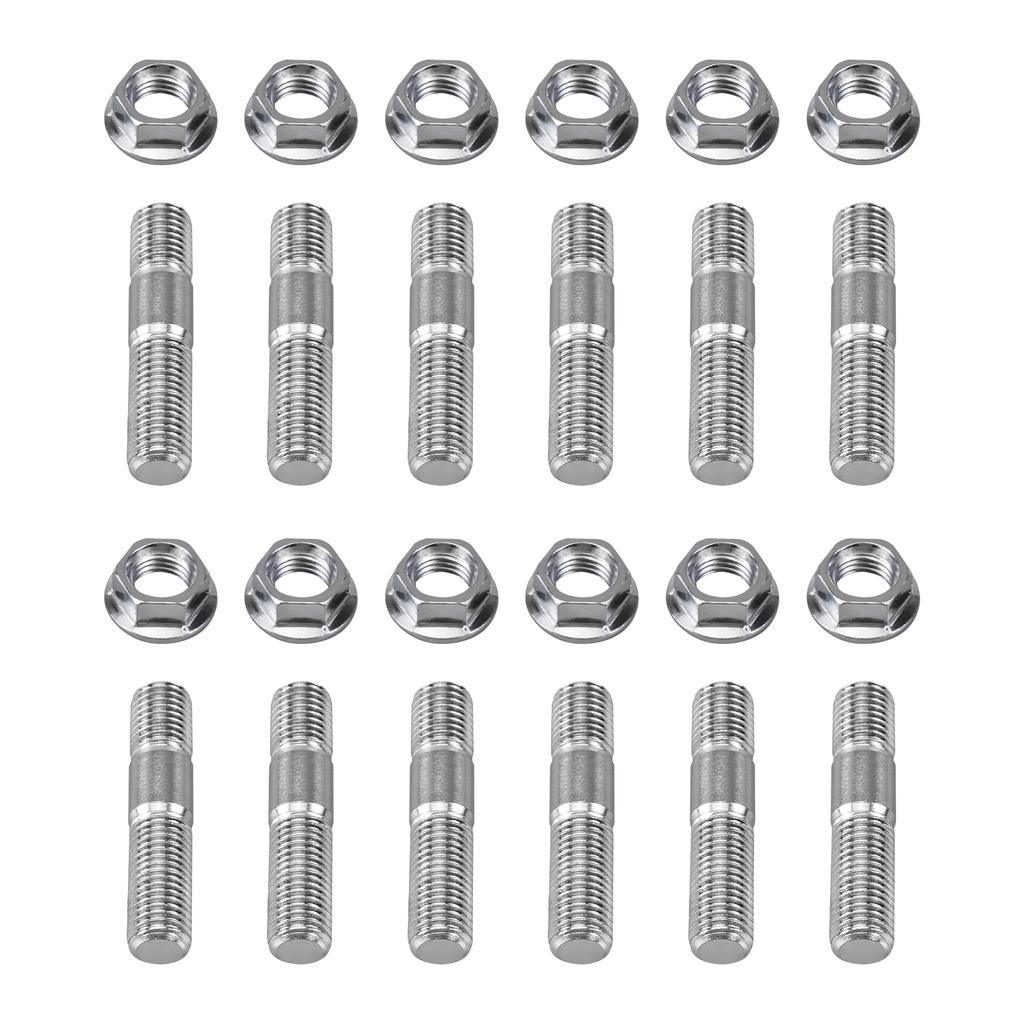 M10x1.25 Manifold Stud Assembly Bolts Kit Stainless Steel Nuts, for Toyota for Nissan for Honda