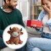 Игрушка-антистресс в форме животного Шотландская корова Сжимаемая игрушка Снятие тревоги Сидящая корова Сенсорный ТПР-реливер Мягкий эластичный Зажимаемый Инструмент для расслабления дома и в офисе