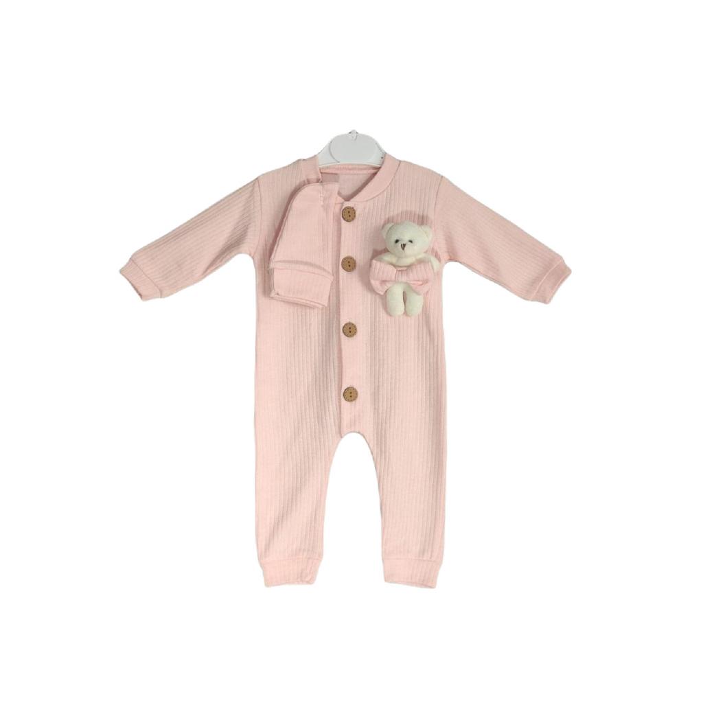 Long Sleeve With A Teddy Bear With A Teddy Hat 3-6-9 Months