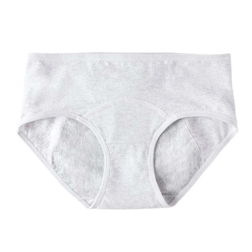 Women's Cotton Leakproof Period Panties Middle Waist Comfortable Underwear