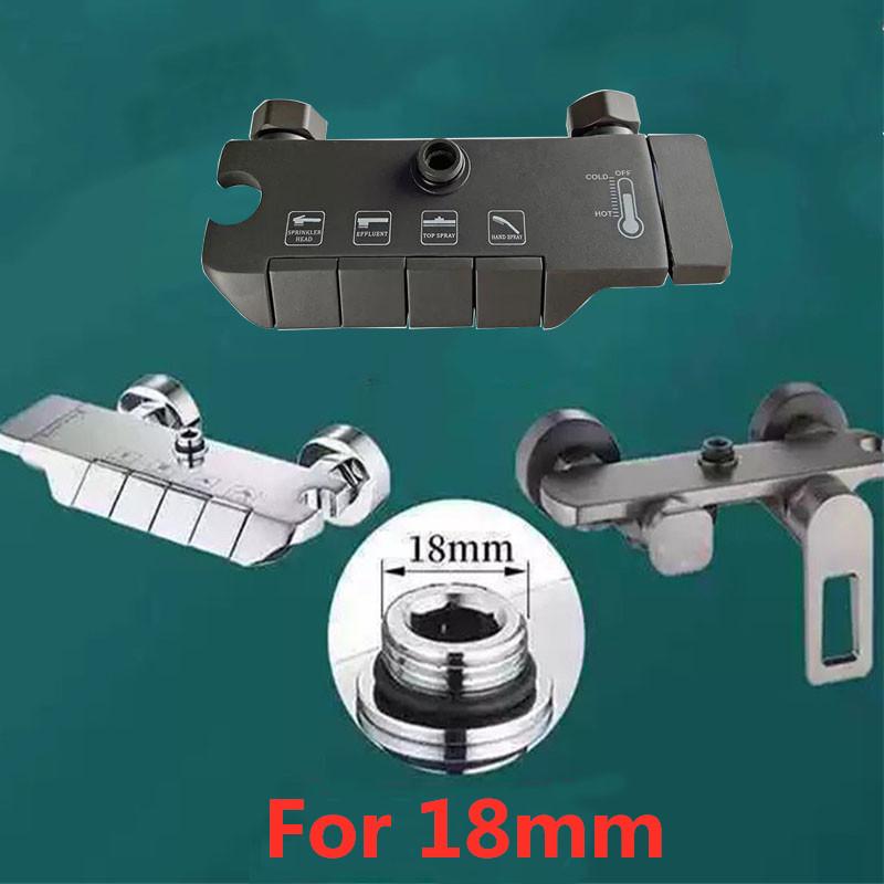 20/30/40/50 см Удлинительная трубка для душа в ванной комнате Спецификация установки 18 мм Круглая удлинительная штанга Труба Аксессуары для ванной комнаты