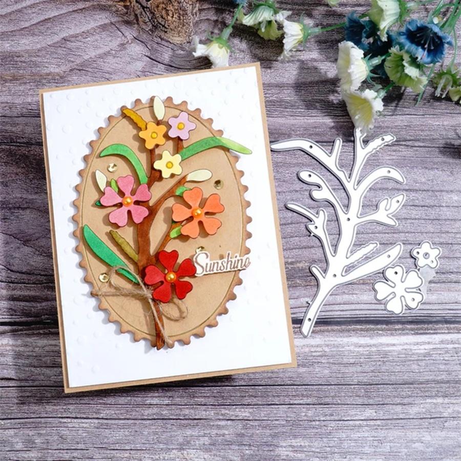 Flower Die Cuts for Card Making,Cutting Dies, Metal Die Cutting Mold, Scrapbooking Dies, DIY Etched Embossing Stencil for Crafts