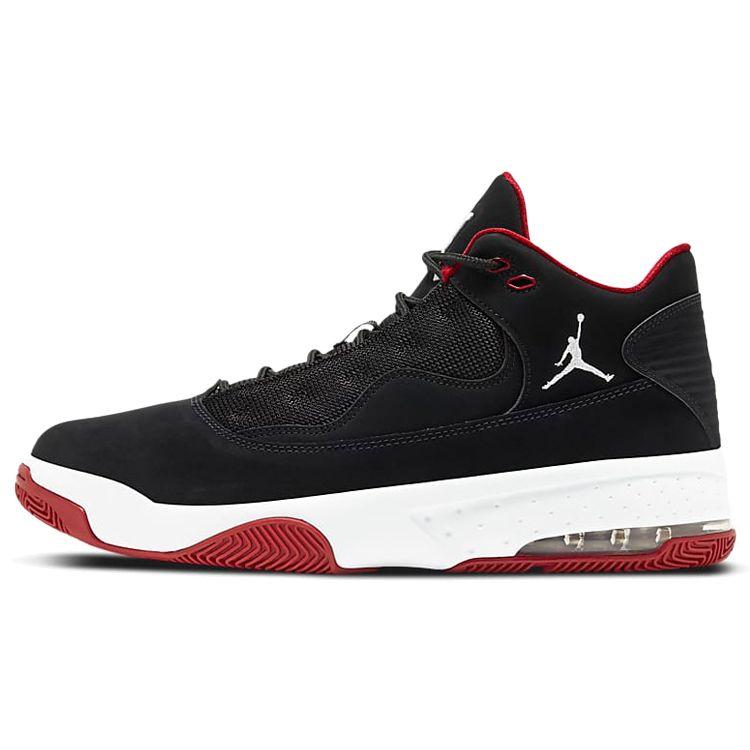 Air Jordan Max Aura 2 Black Gym Red Unisex Sneakers White CK6636-016