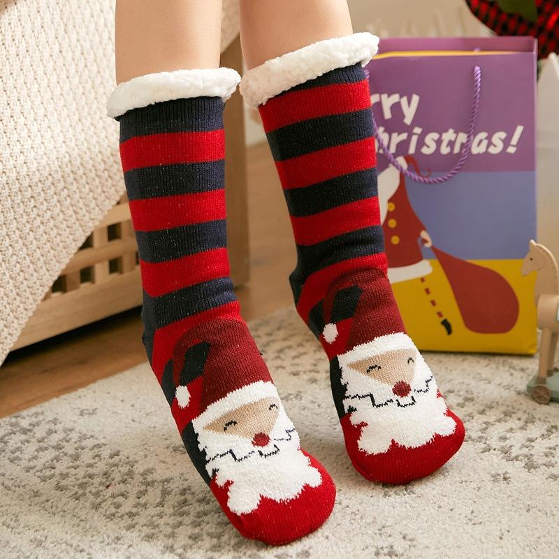Women Winter Warm Soft Indoor Socks Cozy Plus Pile Carpet Sleeping Sock