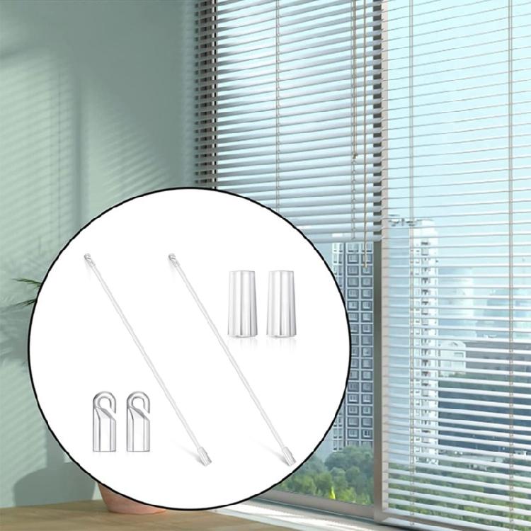 1 комплект 43 см вертикальный настенный кронштейн для жалюзи, прозрачный для плавной регулировки жалюзи 2/4/6/8/10 шт.