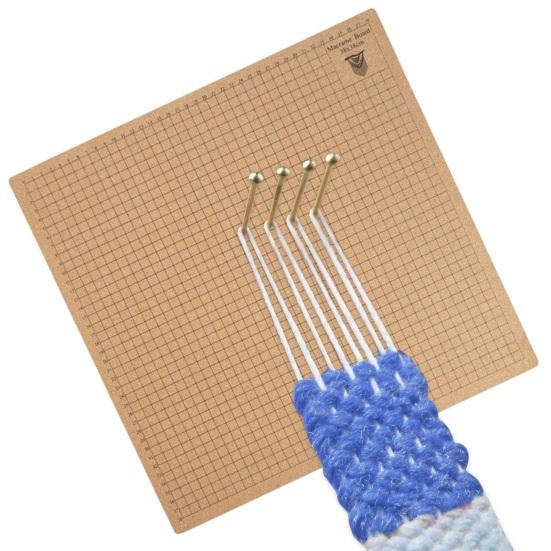 Eco-friendly Measuring Grid Crafting Wide Application Macrame Bracelet Project Wood Board Household Supplies Macrame Board