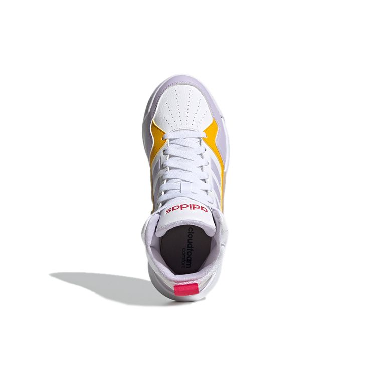 adidas Кеды для скейтбординга Neo Play9tis 2.0 Женские кеды для скейтбординга Белые Желтые G55057