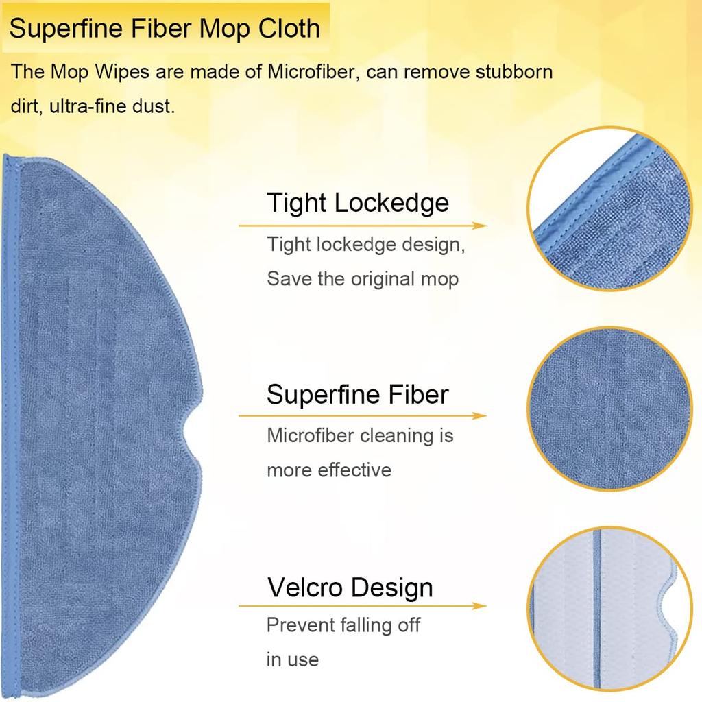 Запасные части EATBALE, совместимые с роботом-пылесосом S8 S7 S7 Max S7 Maxv S70 S75 T7 T7S T7 Plus T7S Plus, 2 основных, 4, 4 боковых, 4 тряпки для швабры