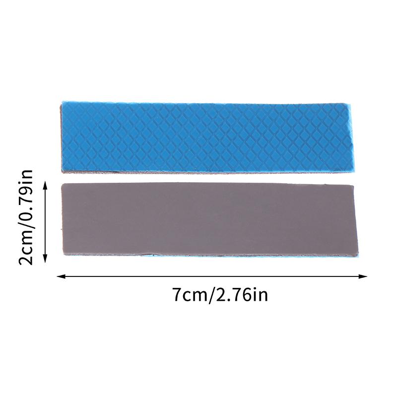2Pcs 15W M.2 Thermal Pad Conductive Pad Sheet 0.5/1.0/1.5Mm Silicon Ssd Thermal Pad Adhesive Insulating Thermal Pad For Laptop