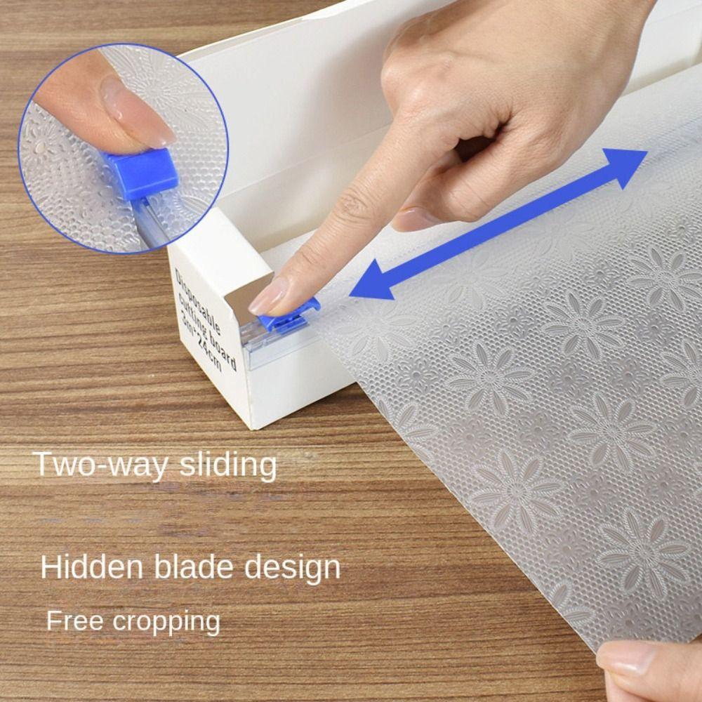 24x300CM Plastic Cutting Board Paper Disposable Large Cutting Board Mat Antibacterial BBQ Picnic Camping Chopping Boards Paper