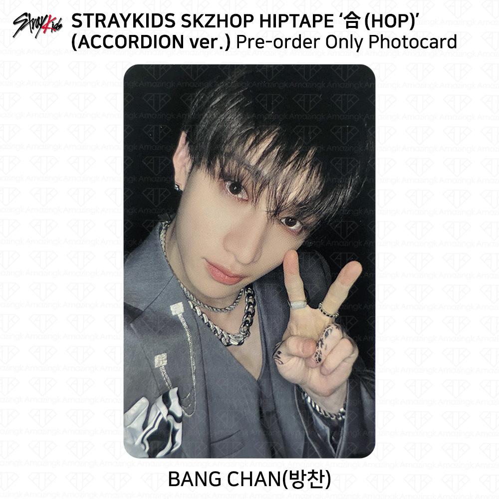 Stray Kids SKZHOP HIPTAPE HOP Аккордеон Официальная фотокарточка Unit Monochrome