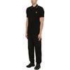 STONE ISLAND Рубашка-поло с логотипом Compass Patch Черная Мужские Топы 80152SC18-A0029