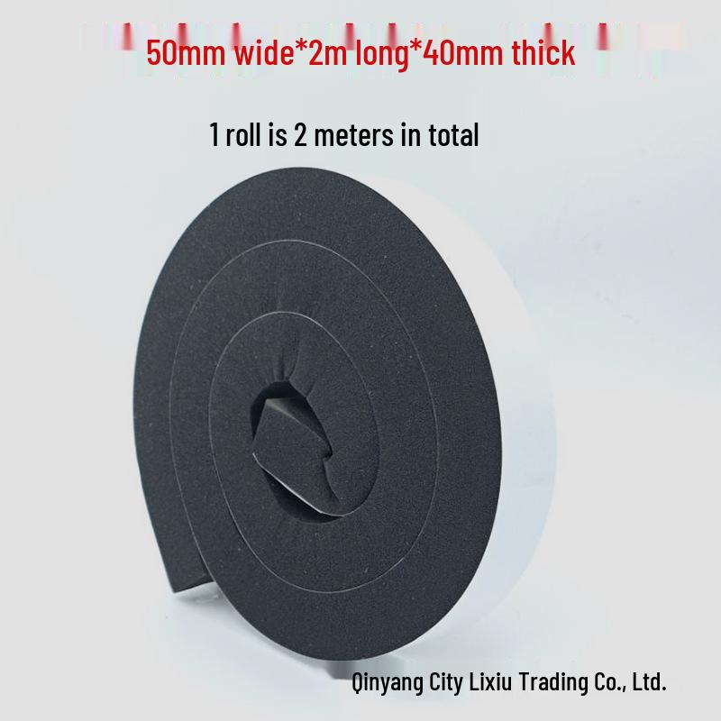 Черный огнестойкий 30° мягкий ПУ поролон: Высокоэластичная, односторонняя клейкая пыленепроницаемая уплотнительная лента для электронных кабельных жгутов