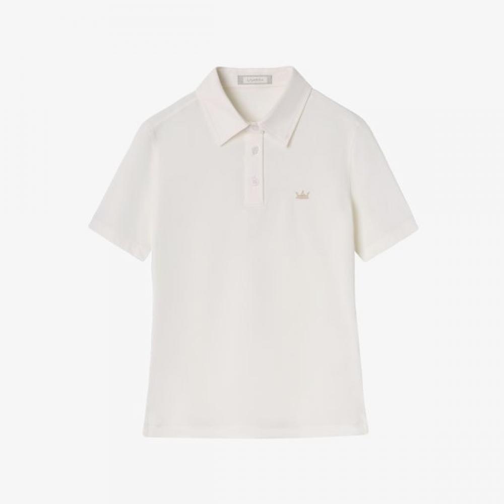 Lambda Women S claSSic Polo Shirt Short Sleeve Cream Ivory 26327