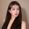Сладкие Украшения для волос Винтажная цепочка на лоб Элегантный цветок с кисточкой Головной убор Девочки
