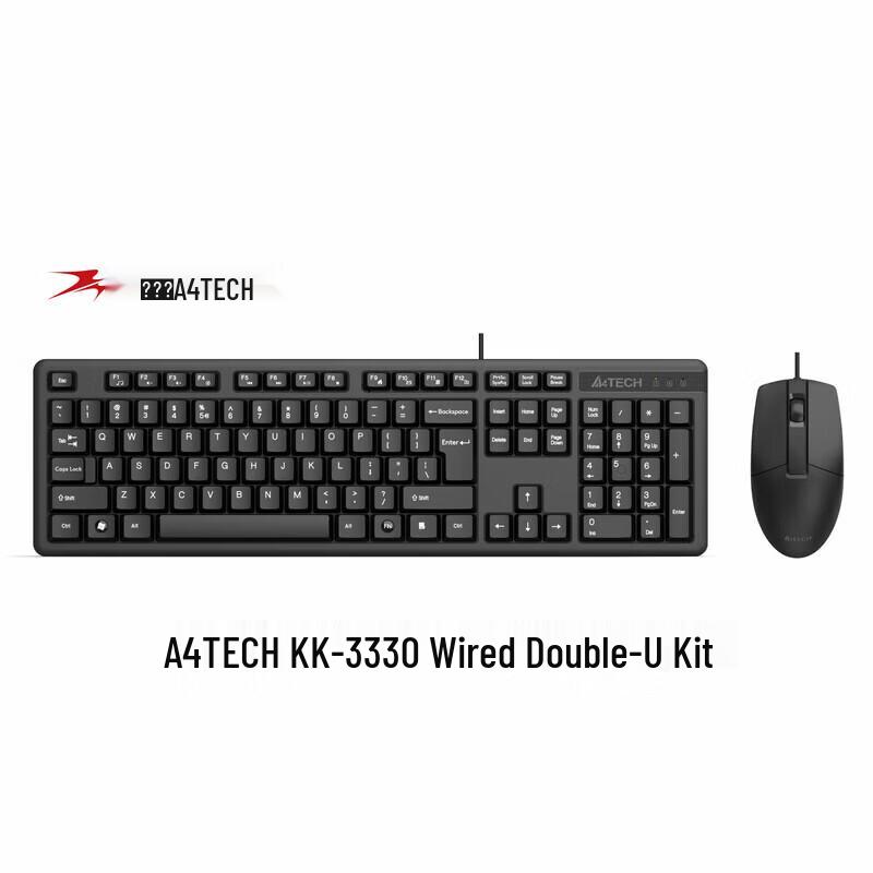 A4TECH kk3330 Wired Keyboard and Mouse Combo