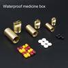 Waterproof Pill Box EDC Accessory Case Good Sealing Mini Size Multipurpose Outdoor Survival Storage Metal Container Dry Box