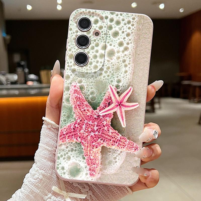 Чехол 'Звездное Море Дельфин Приключение' Для Samsung S26 S25 S24 Ultra S23 S22 S21 FE A15 A16 A17 A35 A36 A37 A54 A55 A56 A57 5G Кожаная Текстура Обложка