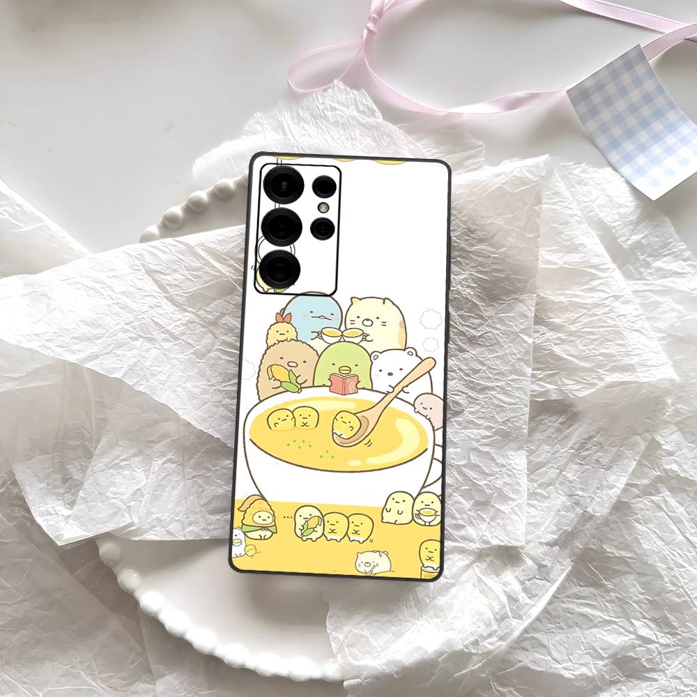 Чехол для телефона с аниме S-Sumikko G-Gurashi для Samsung S 24 fe 25 Ultra plus 20 lite 21 30 22 23 24 22 Ultra 5G Fundas